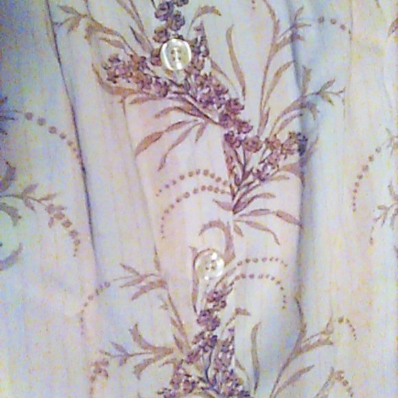 Capacity Skirt 1X Floral Elastic Waist Pockets Botanical Feminine Flowy - Picture 1 of 5